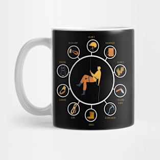 Caving Equipment Cave Caving Spelunker Mug